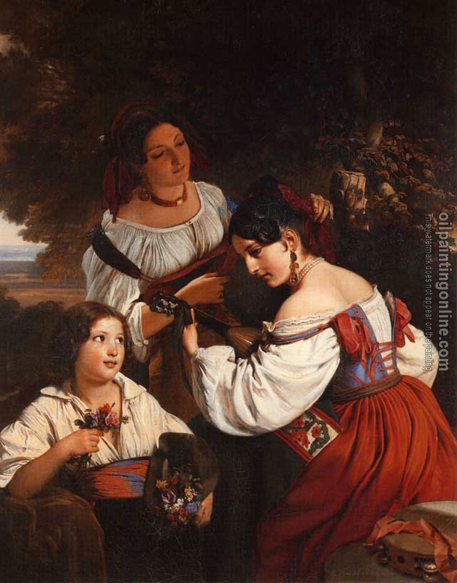 Winterhalter, Franz Xavier - Roman Genre Scene